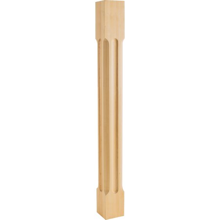 Hardware Resources 3-1/2" Wx3-1/2"Dx35-1/2"H Hard Maple Scooped Post P78-HMP